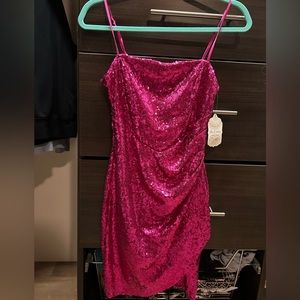 Pink Altar'd sparkly sequined dress